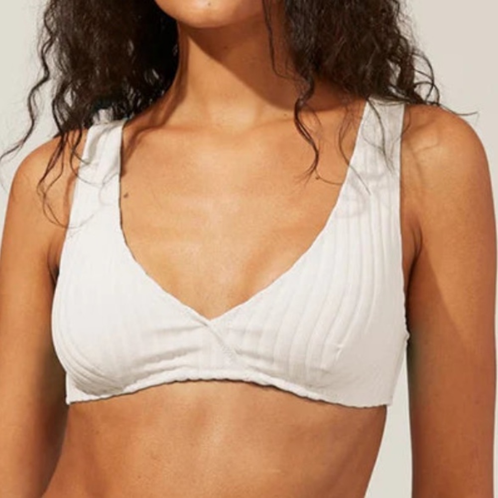 Solid & Striped The Beverly Rib Bikini Top Xs - image 2